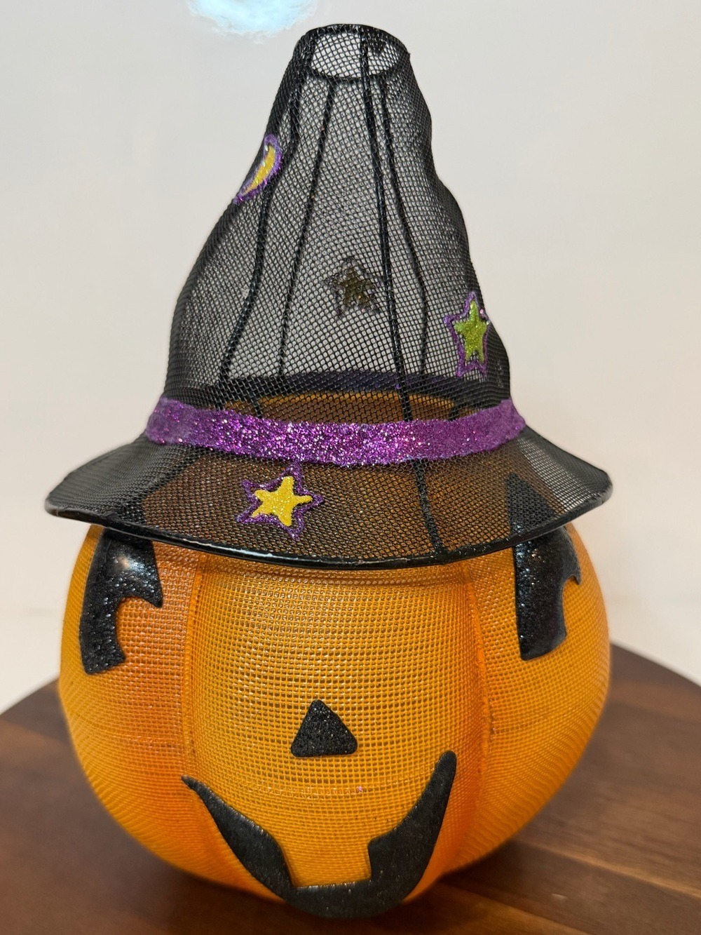 PartyLite Mr. Pumpkin Head Metal Mesh Tealight Holder P9774